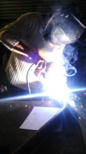 welding of the pulling part of the wagon